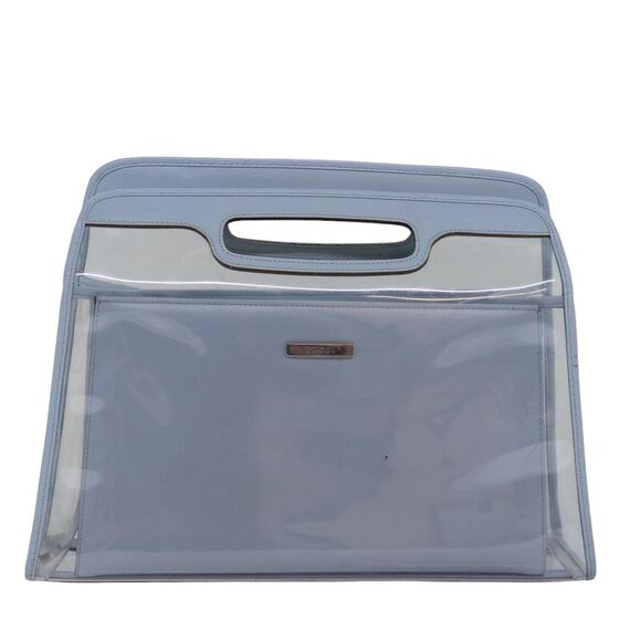 GUCCI Hand Bag Vinyl Light Blue - Picture 2 of 13